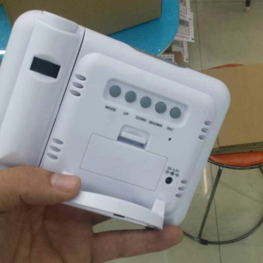 Attention Projection Digital Weather LCD Snooze Alarm Clock Projector Color Display LED Backlight Bell Timer