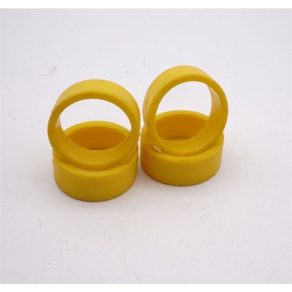 self-made tamiya mini 4wd tires rubber thin tires large size 1.8mm thickness medium size 2.0mm thickness more color 1set: yellow large size