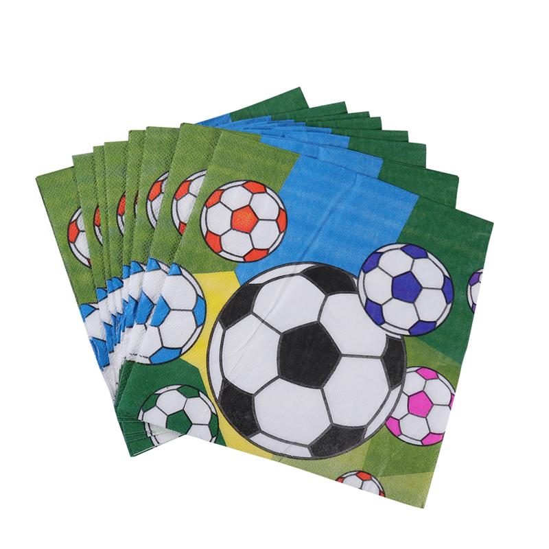 120-teiliges Fußball-Party-Deko-Set – Inkl. Teller & Servietten Für Bis Zu 40 Gäste