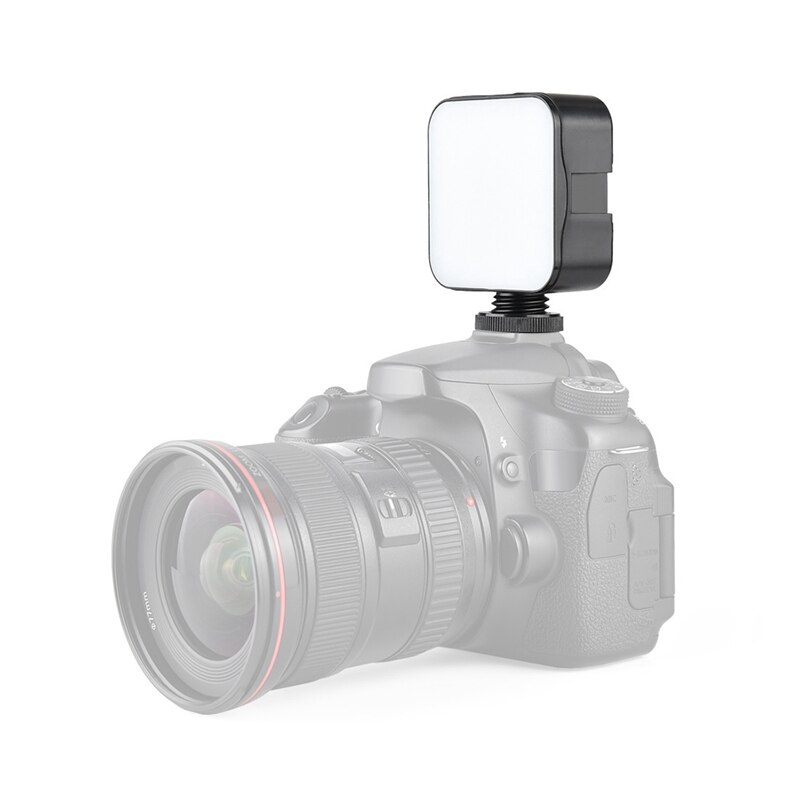 2 pz mini portato Luce video Fotografia riempire-in Lampada 6500K Dimmable 5W con Fredda scarpa montare adattatore per la Macchina Fotografica DSLR: Default Title