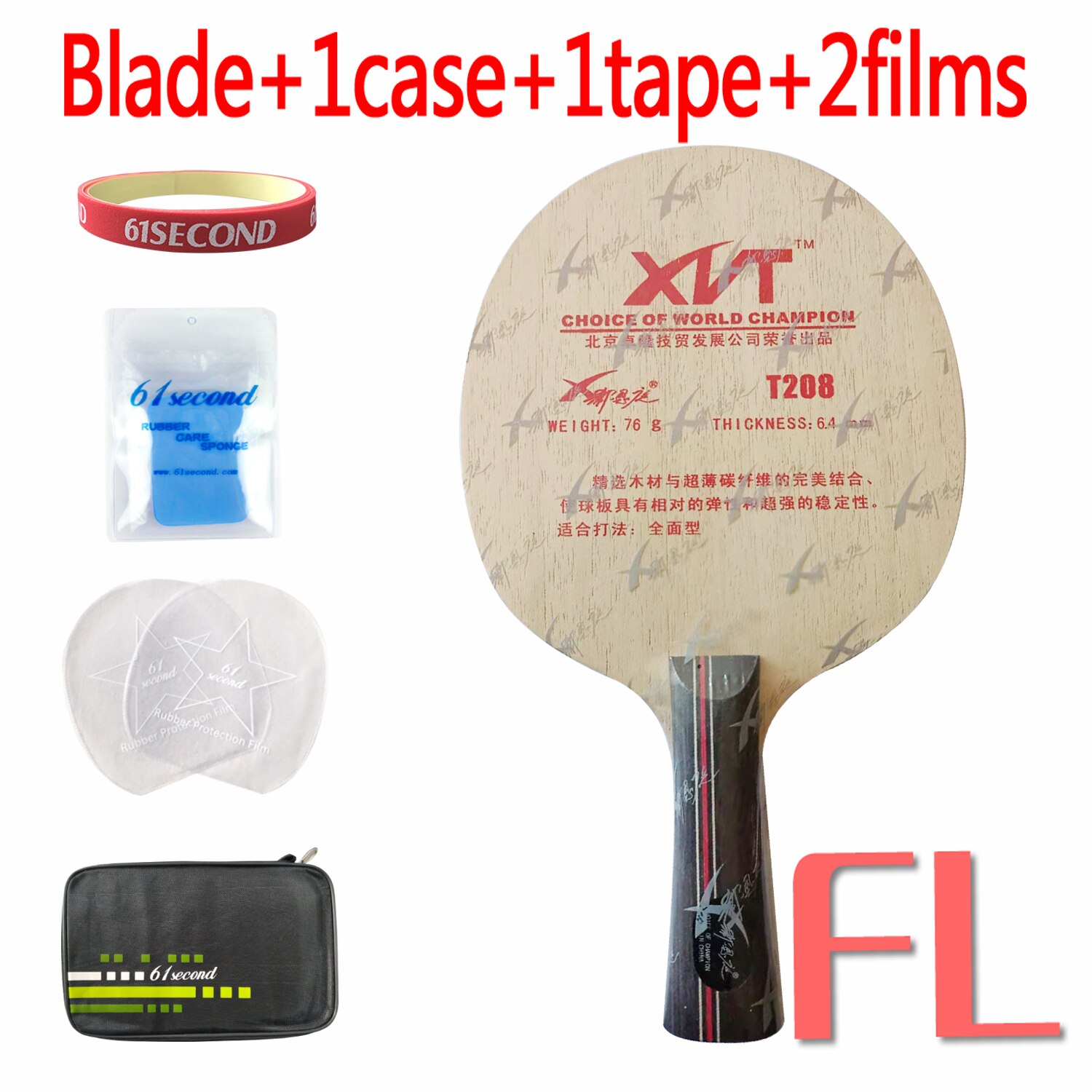 Original XIENT XVT T208 Shakehand-FL Table Tennis PingPong Blade: FL with FM case