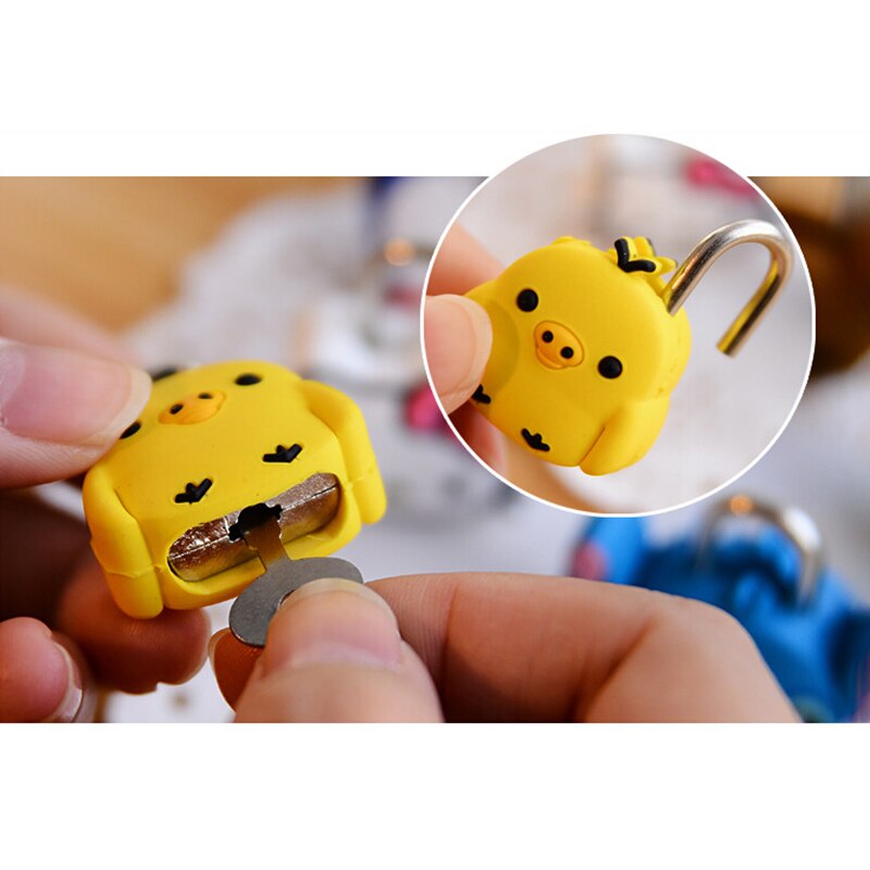 Mini Padlocks Key Lock With Key Door Window Practice Lock Locker Kilit For Handbag/Small Luggage/Tiny Craft Diary/Toy/Box