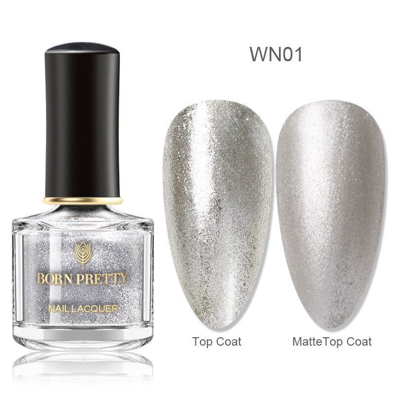 Born pretty neglelak forår sommer tema rosa guld sort hvid krom glitrende nail art lak 6ml til gør-det-selv manicuring: Wn01