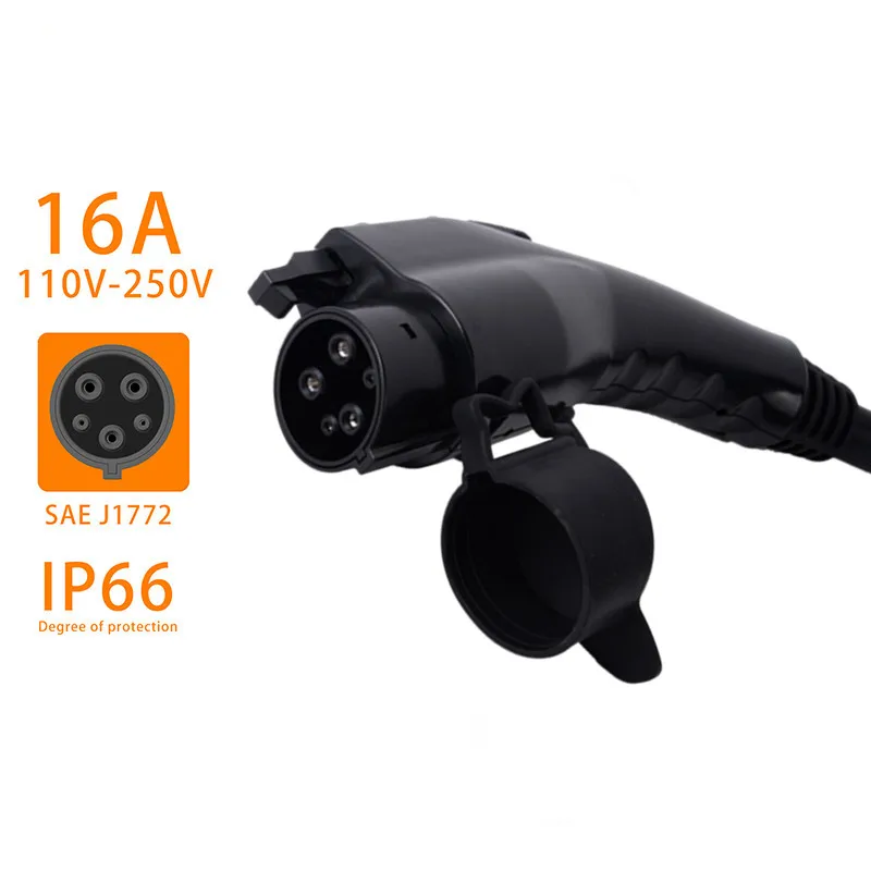 EV Charger Plug SAE J1772 Connector Type 1 16A 3.5KW 32A 7KW for Electric Car Vehicle Charging Station EVSE Wallbox: COLORLESS