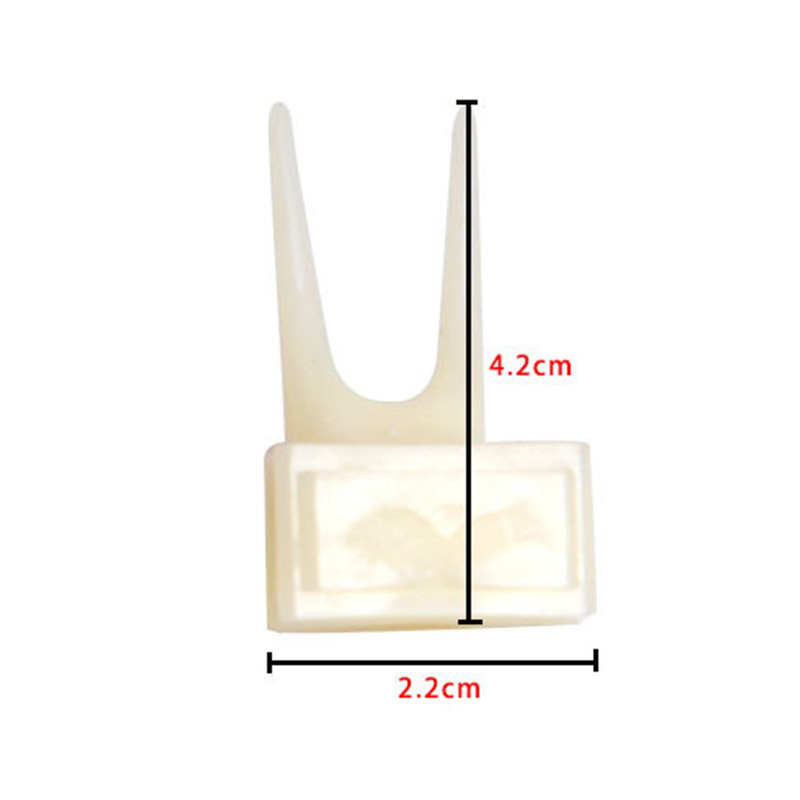 Tenedor de comida para pájaros, loros, fruta, suministros para mascotas en jaula, tenedor de fruta blanco de plástico, soporte de estilo, accesorios para mascotas: M