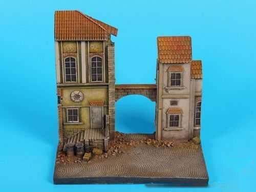 1/72 harz druckguss szene Layout requisiten grau modell auf-Webseite haus gebäude plattform freies (14 × 9 × 14) mm