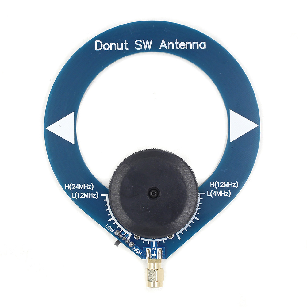 Circular Antenna AM MW/SW Small Donut Antenna 4MHz-24MHz 500kHz-2000kHz Mini Loop Antenna Portable for Radio Antenna Tuning Ring: WHITE