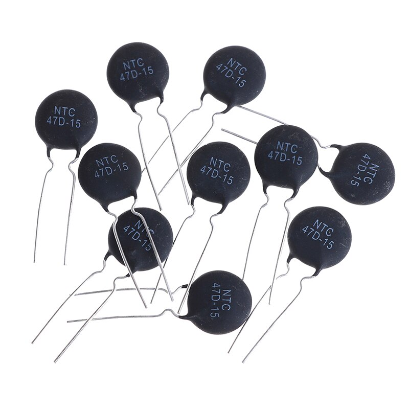 10Pcs NTC Thermistor Resistor NTC 47D-15 Thermal Resistor