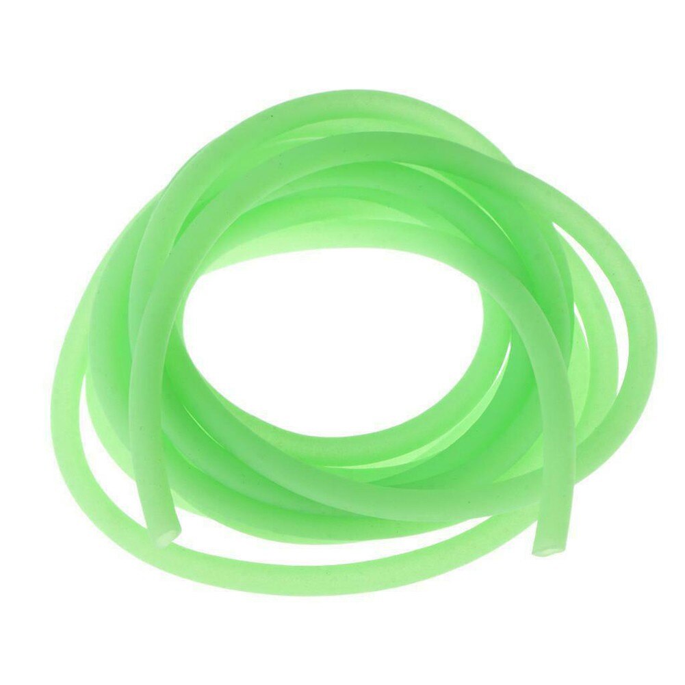 Tubo luminoso de silicona para pesca, manguitos de aparejos de pesca de mar profundo, accesorios de 2/3mm, 1/5/10m