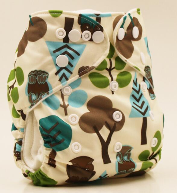 Wasbare babyluierhoes waterdicht cartoon meerdere stijlen babyluiers herbruikbare luiers maat s, m en l verstelbaar