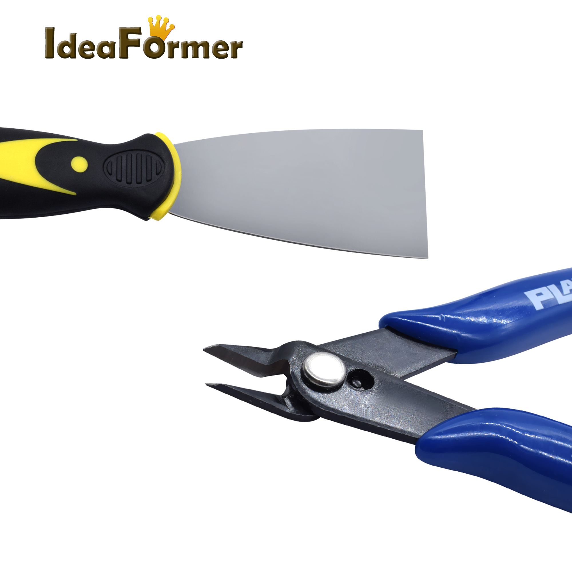 1PC 3D Printer Tool Handmade 3D Print Removal Tool Steel Spatula / Diagonal Pliers / tweezers for 3D Printer Accessories