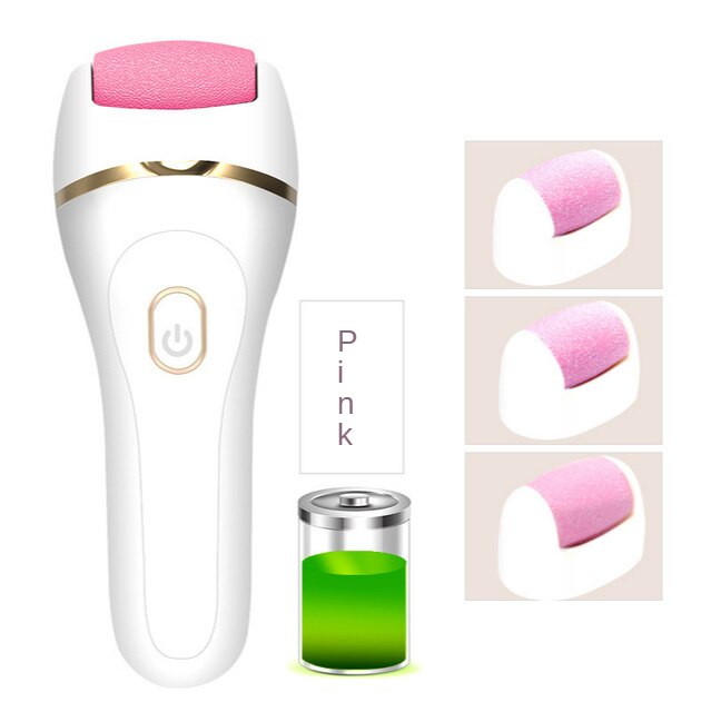 Stijl Elektrische Voet Eelt Remover Pedicure Apparaat Exfoliërende Scrub Om Eelt Grind Crurale Stone Usb Oplaadbare Grindin: Honey Pink Color 2  Speed Governing Rechargeable Foot Grinder  Configuration 3 Grinding Head