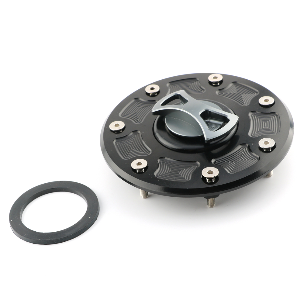 Fuel Gas Tank Cap tanks Cover For Kawasaki ZZR1100 ZX1100 ZR400-D1 Ninja 250/R EX250 GPZ250 PX250 Ninja500 EX500 GPZ900 GPZ1100: Gray
