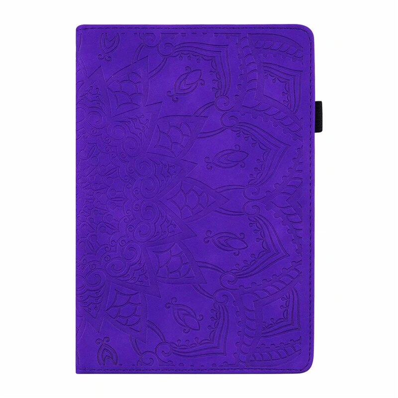 Huawei mediapad  m5 lite 10 bah 2-l09/w19 dl-al09 kotelo ylellinen vintage nahkakansi jalusta smart kotelo huawei  m5 lite 10: Violetti