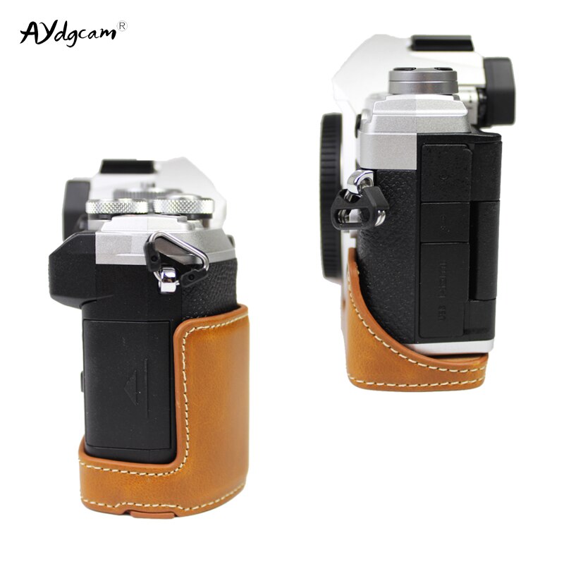 Étui en cuir Pu pour caméra EM5 III, demi-housse de protection pour Olympus, pour amd EM5 III E-M5, Mark III, EP7 E-P7