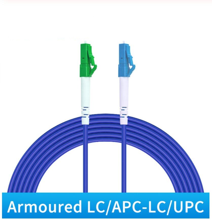 SC di LC corazzato SC /UPC-cavo a fibra ottica del cavo di toppa dello SC FC UPC /APC di LC 3.0mm SC APC SM SX 3M FTTH G652D 5 pz/lotto: Lc Apc-lc Upc