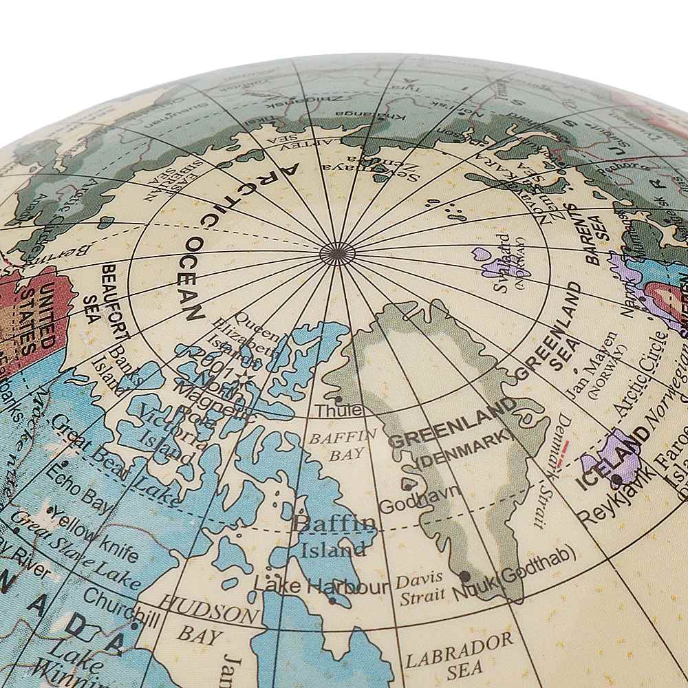 Solar Automatic Rotating Globe World Earth Ocean Map Ball Geography Learning Educational Beach Ball Kids Educational Supplies