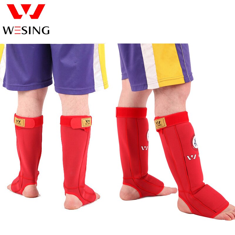 Wesing muay thai shin guard elbow pad protector muay thai equipment Approved by IFMA