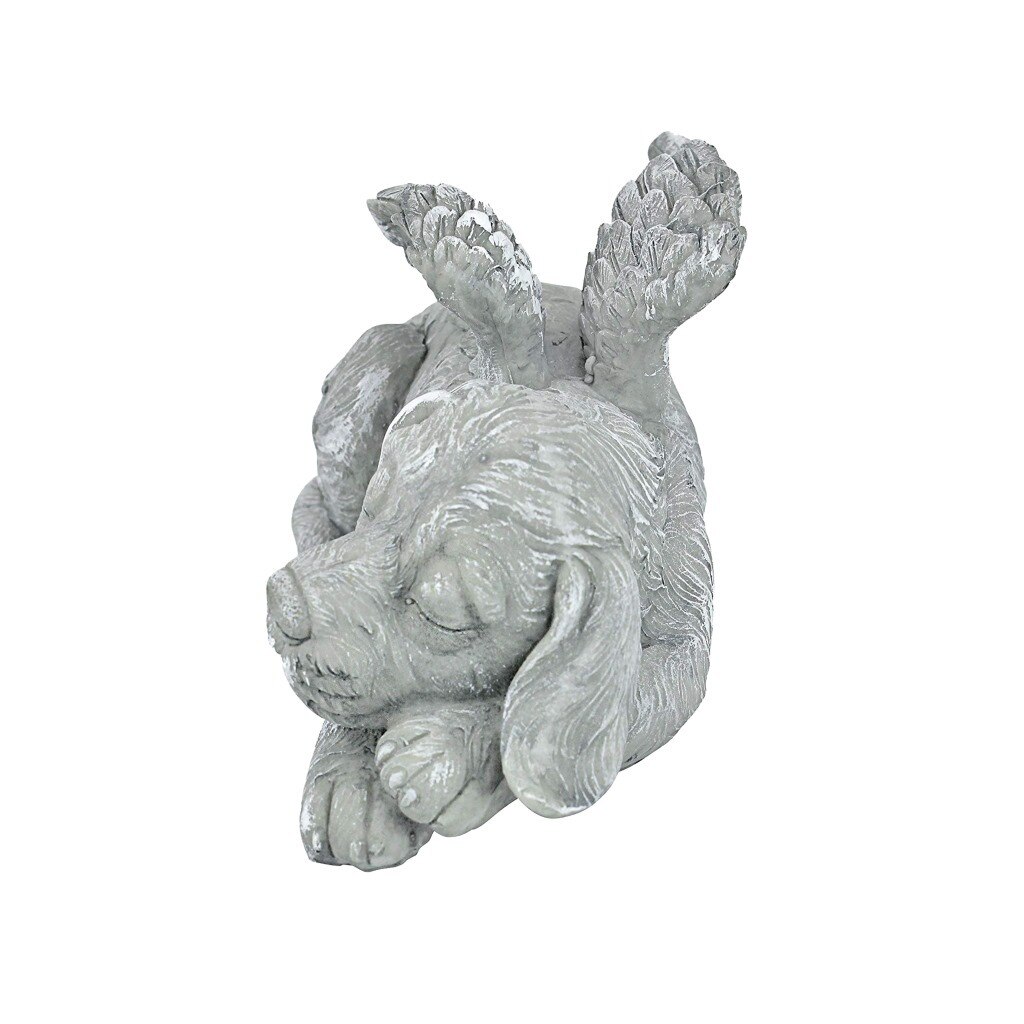 Lápida conmemorativa de resina para mascotas, Ángel, perro y gato, decoración de jardín, Ángel, gato y perro, artesanía conmemorativa para mascotas, decoración