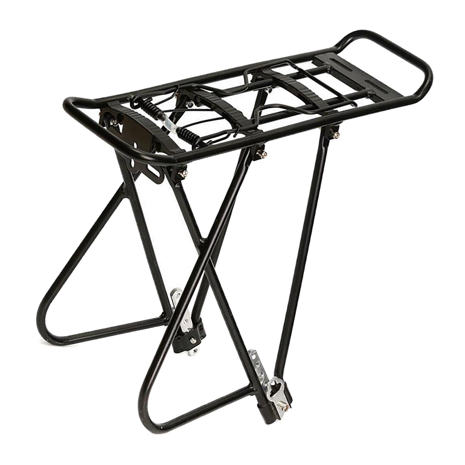 Portaequipajes trasero para bicicleta, alforjas de aleación de aluminio, soporte para contrapunto para ciclismo, límite de carga para bicicleta de montaña, 55 libras/25kg, piezas de turismo