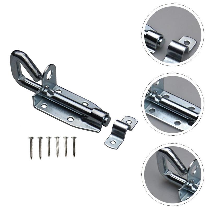 2 Sets Barn Door Window Latch Bolts Window Gate Security Latch Lock With Screws Bolt House Door Bathroom Warehouse Door Buckle