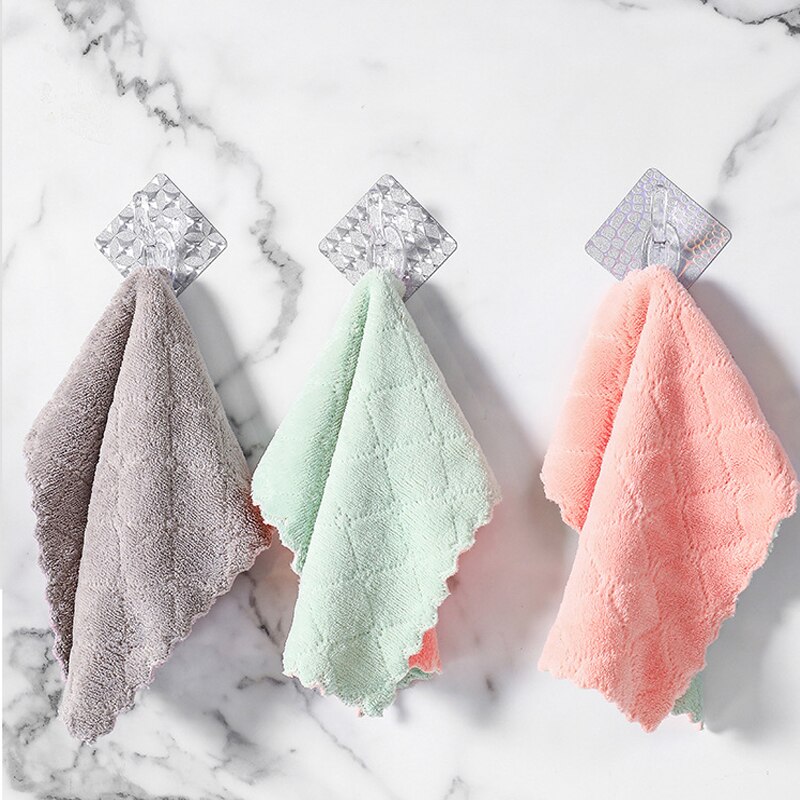 Absorbente de trapo de cocina paño de microfibra cocina plato paño de toalla absorbente trapos de limpieza para lavar los platos de algodón trapos para Cocina