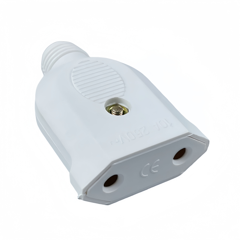 1 unidad UE europea 2 pines AC energía eléctrica enchufe macho hembra adaptador de salida cable conector de cable de extensión recargable