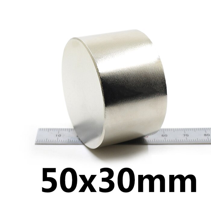 Ronde Ronde Super Sterke Zeldzame Aarde Neodymium Magneet Krachtige Permanente Magnetische Ni-Cu-Ni Coating Voor Watermeter d60x30mm