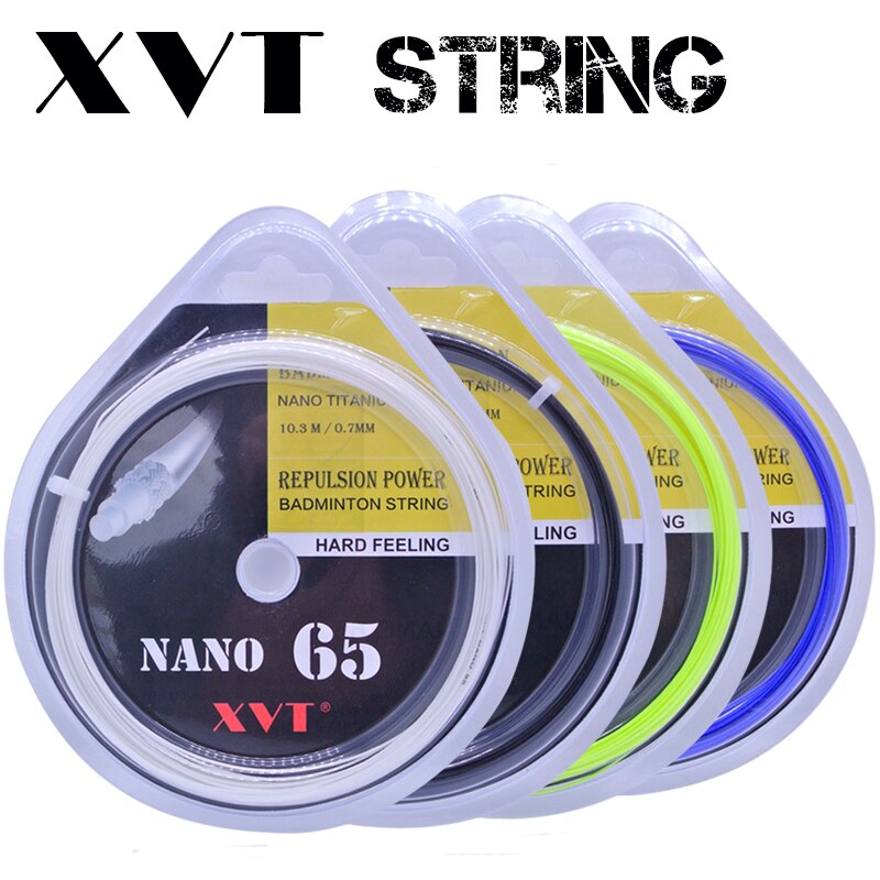 XVT 65 Hard feeling 28-30Lbs 10.3 meters badminton string / badminton racket string 4pcs/lot: 4mix