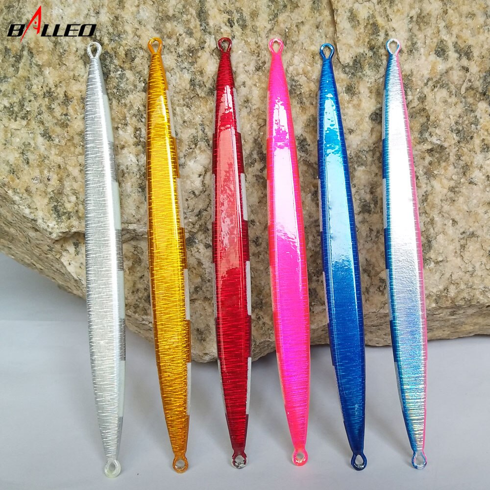 Balleo 1pcs 100g 150g 200g 250g 300g 400g Luminous lead fish Deep sea Metal Jig Jigging Fishing fish Lure