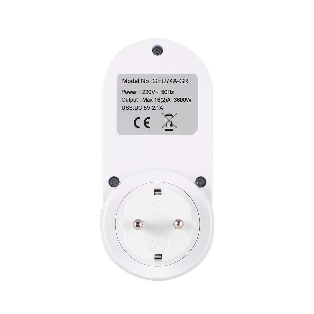 220V Timer Schalter Mini USB 5V 2,1 A Adapter Steckdose Stecker-in Countdown Energiesparende Elektronische zeit Regler