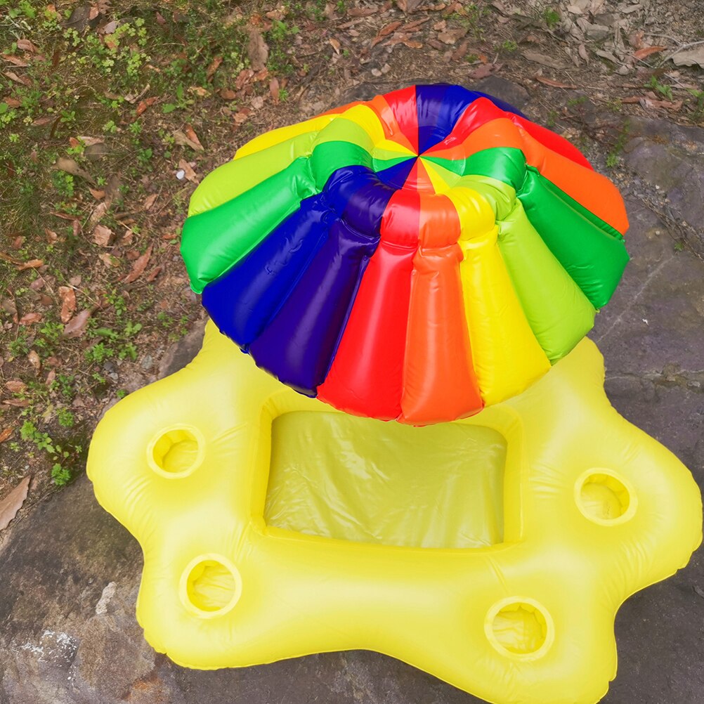 1Pc Inflatable Drink Float Floating Drink Tray Water Fruit Service Bar