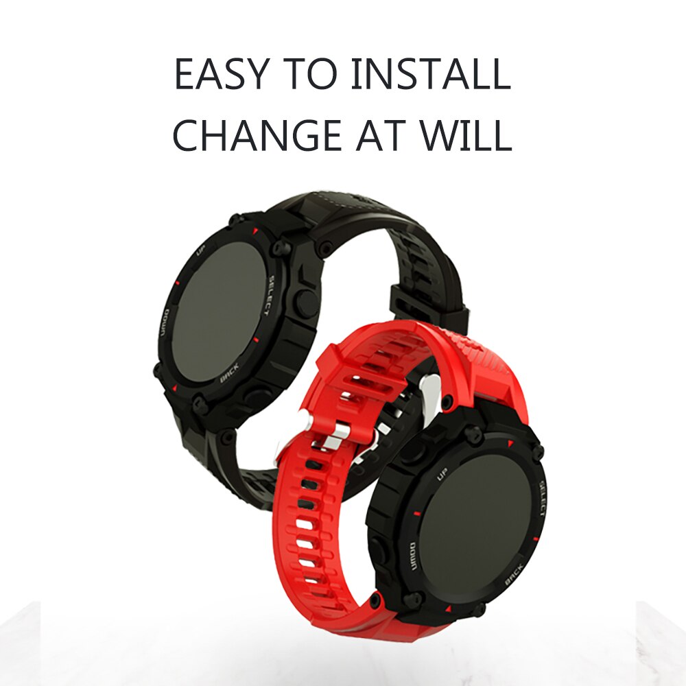Soft Silicone Watch Band For Amazfit T-rex Smartwatch Colorful Watch Strap For Amazfit Ares