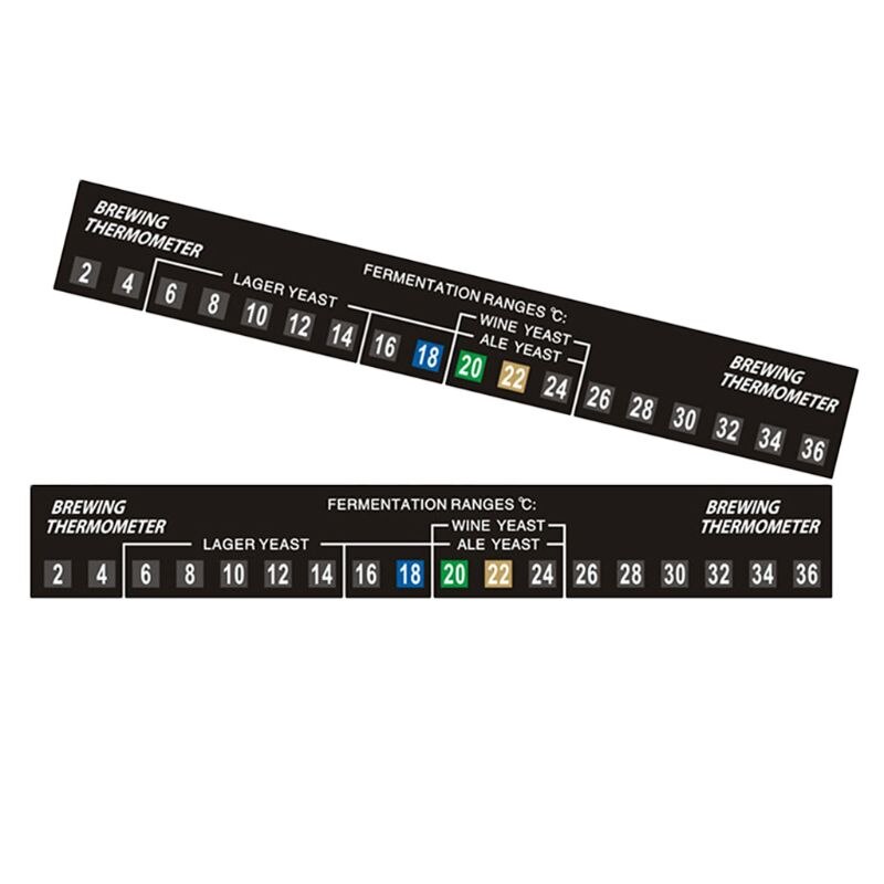 Termómetro autoadhesivo para elaboración casera, lector de Sensor de temperatura, Fermometer, cerveza, vino, 5/10 Uds.