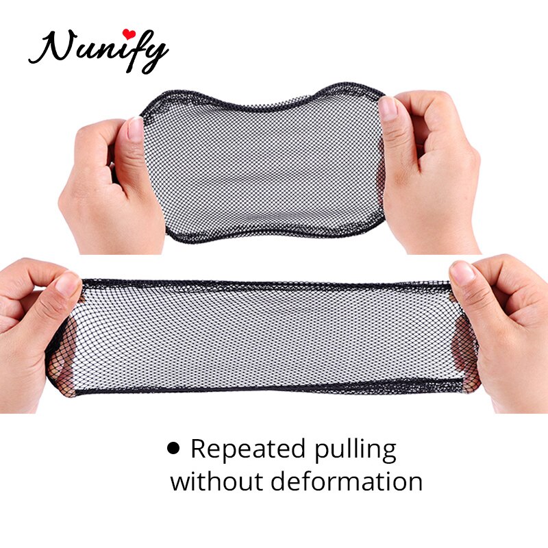 Kucyk netto sznurek baza netto peruka liniowiec czapki robić robienia włosy afro kok kucyk netto z 10 sztuk grzebienie czarny bezgułowy siatka na włosy