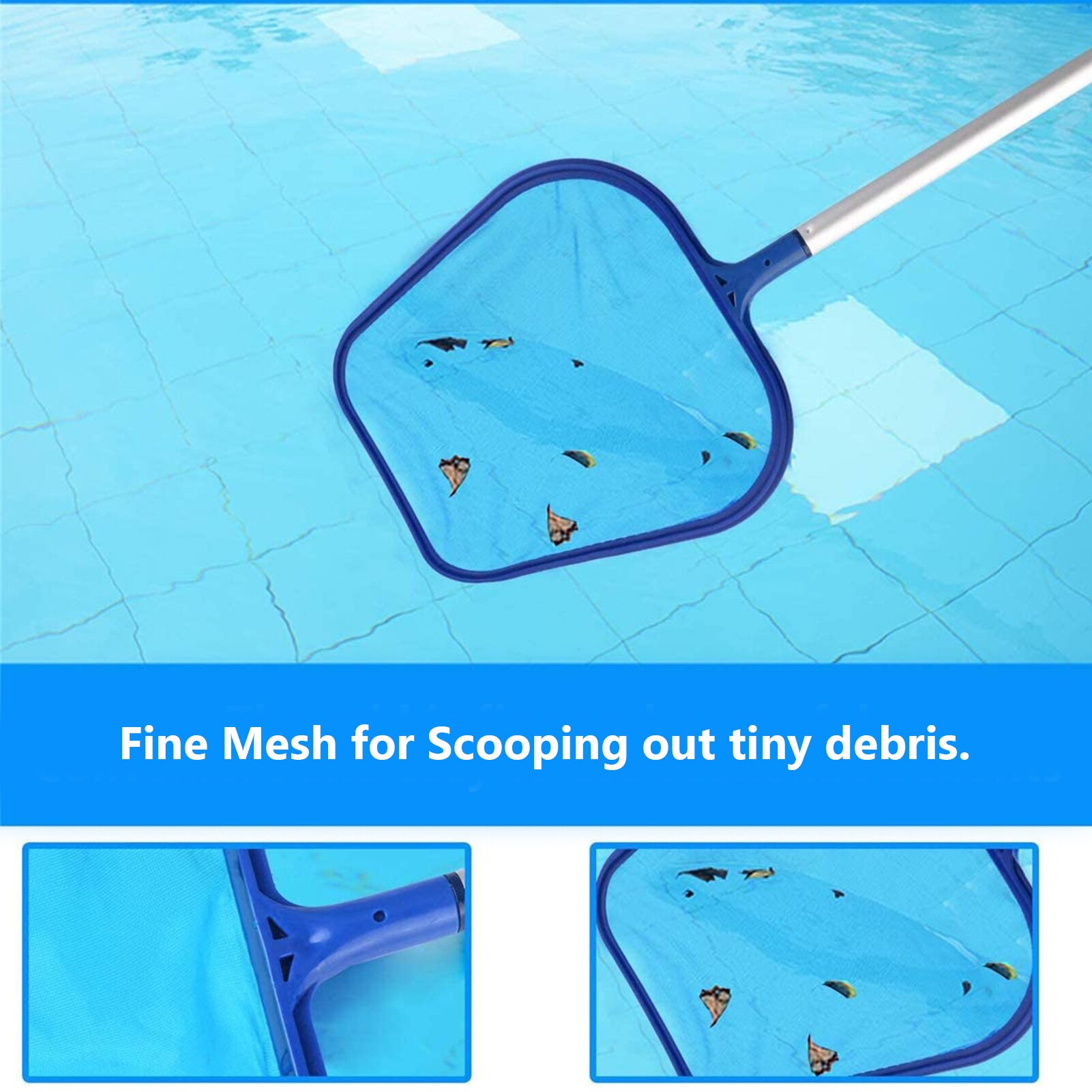 Telescopic Pool Cleaning Set Swimming Pool Cleaning Tools Maintenance Above Ground Skimmer Brush Vacuum Hose Cleaner Gadgets