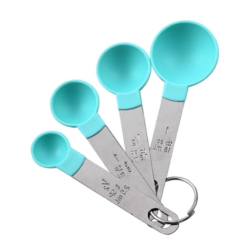 Baking Accurate Measuring Set Measuring Cup and Spoons for Measuring Dry / Liquid Ingredients Kitchen Tool: Blue 1