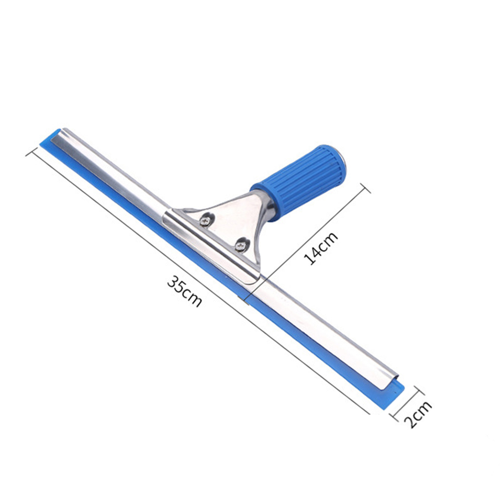 Non-Scratch Soft Silicone Squeegee Car Wrap Tools Water Window Wiper Drying Blade Clean Scraping Film Scraper Accessories B53B: Blue