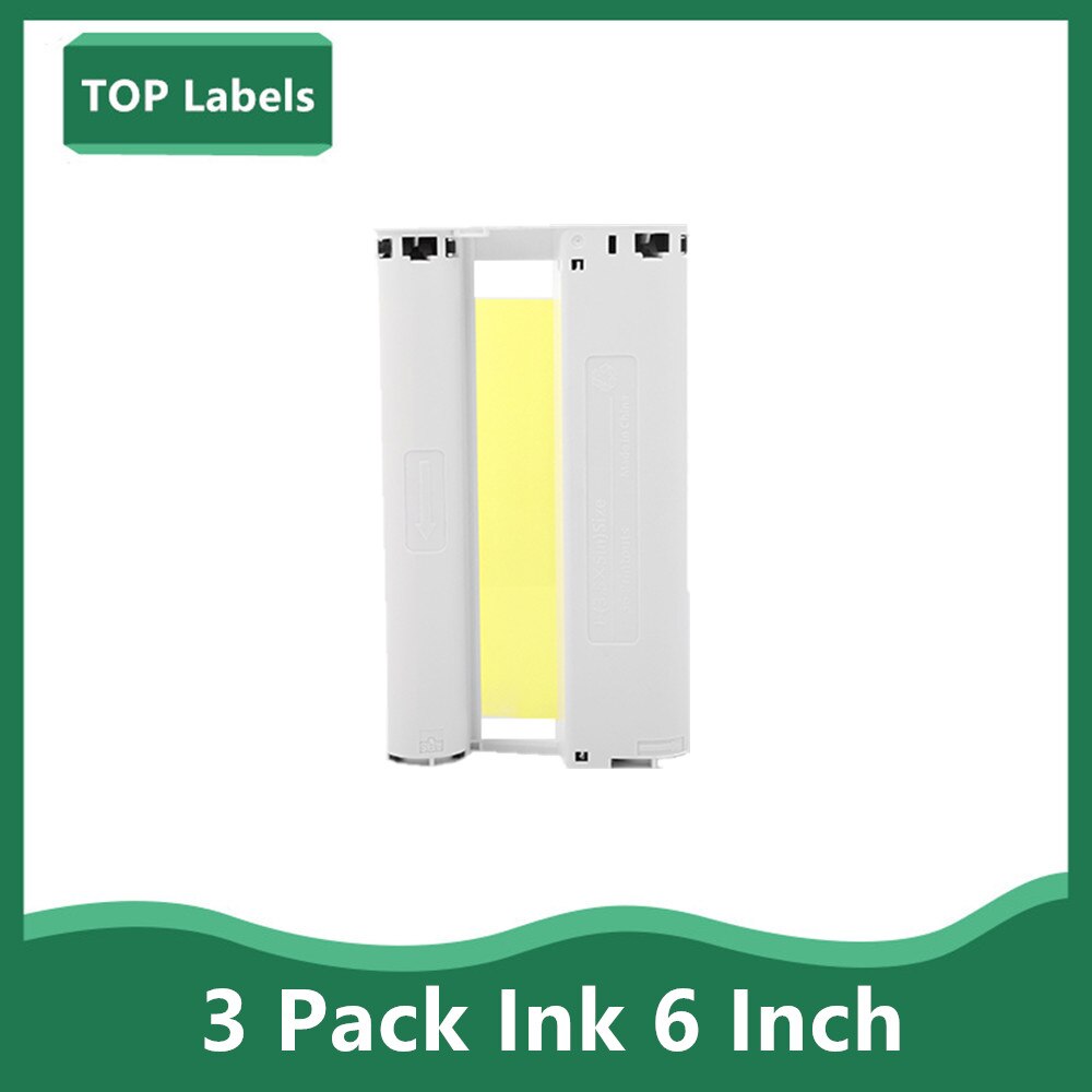 KP 36IN Ink Cartridge selphy cp1200 papel for Canon Selphy Photo Printer CP1200 CP1300 CP910 CP900 Color Ink Paper Printing: 1 Pack Ink