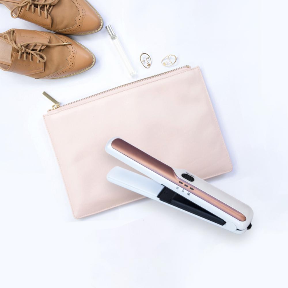 UKLISS Portable USB Hair Straightener Cordless Mini Flat Iron Hairs Straightening Recharging Hairs Tools Portable Hair Styling