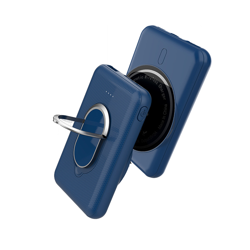Magnetische kabellose powerbank 1:1 5000 , tragbarer externer akku für mobiltelefone, kompatibel mit iphone 13, 12 , 13 pro , 12 pro max, mini-powerbank: 5000 mah blau