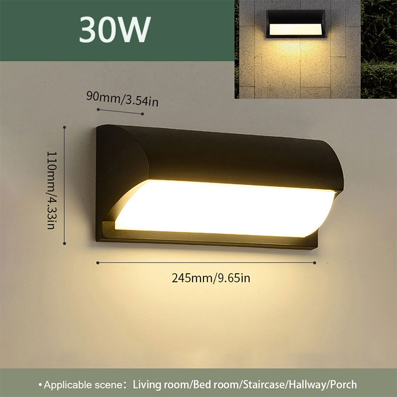 Led buitenwandlamp Waterdicht IP66 Bewegingssensor Led buitenverlichting Veranda Verlichting Balkon Tuinverlichting Buitenwandlamp: Licht Groen / WHITE / 6w