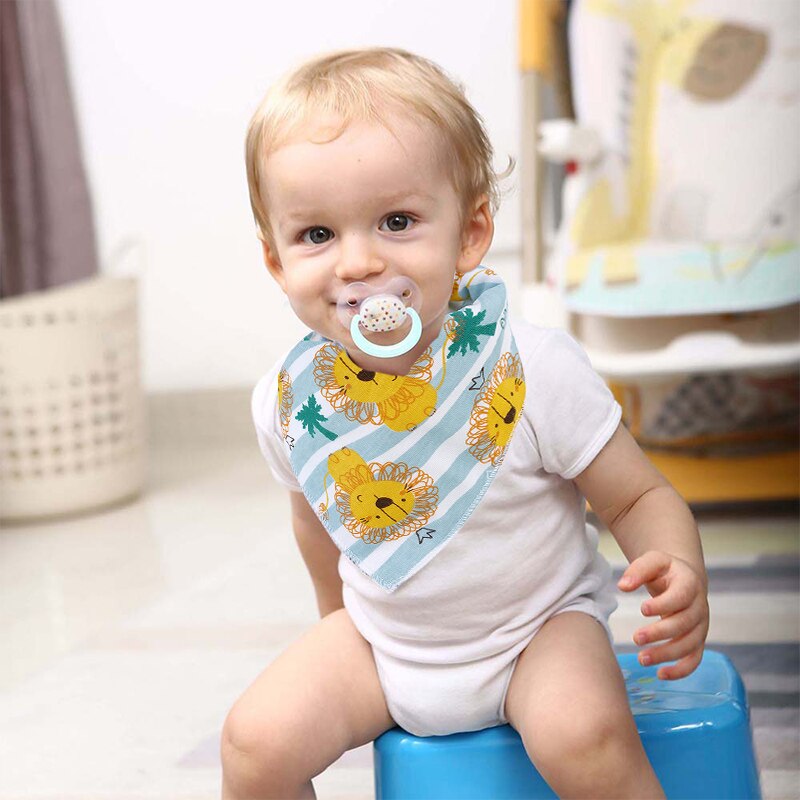 8 Stks/partij Pack Baby Bandana Kwijlen Slabbetjes Aankomst Kleur Super Zachte Bandana Slabbetjes Voor Jongens &amp; Meisjes 100% Organische katoen Zomer Slabbetjes