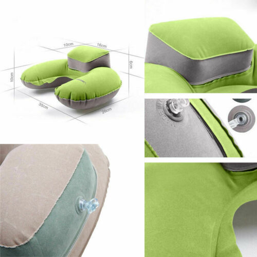 Opvouwbare U-vorm Kussen Neck Head Rest Ondersteuning Air Zachte Kussen voor Vliegtuig Reizen Portable Kussen