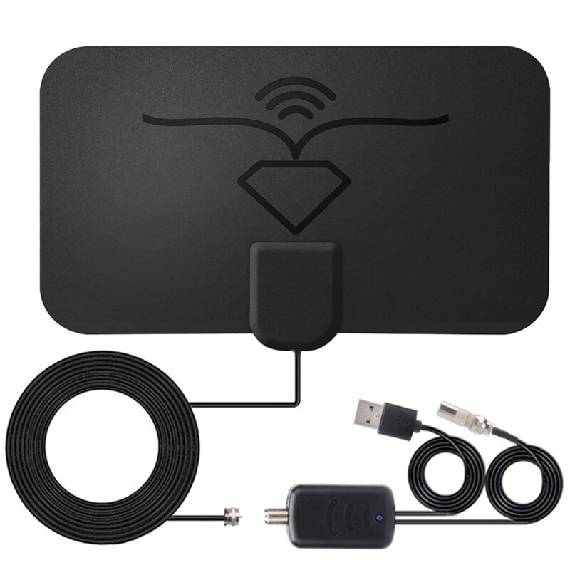 1600 Miles 4K Digital Antenne High Gain TV Indoor Amplifier Signal Booster X3UC