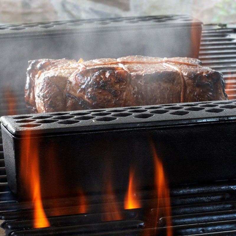 Røykerboks kald røykgenerator rustfritt stål grillrør luftfukter mesh pelletverktøy