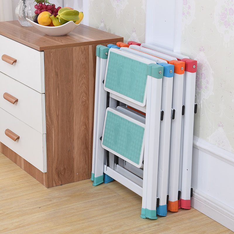 Home kitchen folding ladder two step ladder herringbone ladder stepping up pet ladder