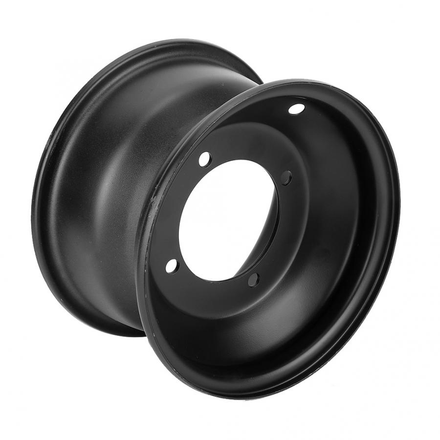 10inch 90mm/3.54in Hole 4 Stud Front Wheel Rim for 250cc Quad Dirt Bike ATV Buggy Black Wheel rim Wheel Accessory