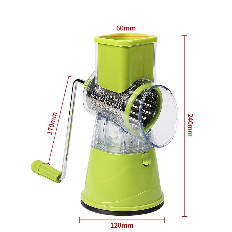 Home Kitchen Rotary Fruit Grater Multifunctional Vegetable Cutter Slicer Tools Kitchen Accessories Potato Cheese Kitchen Gadgets