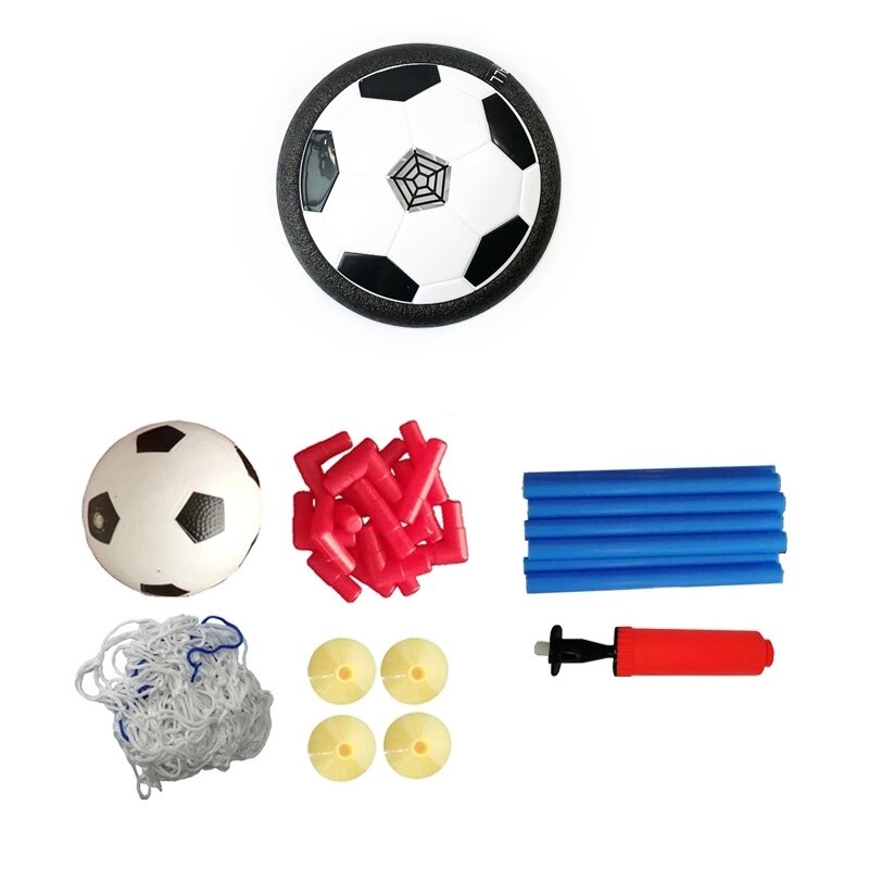 Luft svæver fodboldbold mål til barn kid udendørs indendørs sport pige legetøj spille fodbold legetøj led lys usb genopladeligt: Punkt 06 batteri
